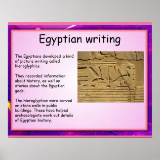 History, Ancient Egypt, Egyptian writing ポスター
