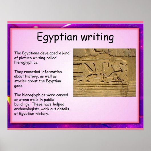 History, Ancient Egypt, Egyptian writing ポスター (正面)