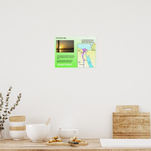 History, Ancient Egypt, River Nile ポスター (キッチン)