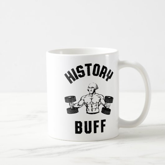 History Buff Funny George Washington Workout , Sma コーヒーマグカップ (右)