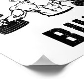 History Buff Funny George Washington Workout , Sma ポスター (角)