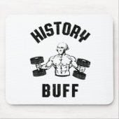 History Buff Funny George Washington Workout , Sma マウスパッド (正面)