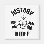 History Buff Funny George Washington Workout , Sma マグネット (正面)