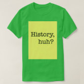 History huh Design Red White and Royal Blue Tシャツ (デザイン正面)