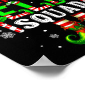 History Teacher Elf Squad Xmas Elf Hat Scute Ss Cu ポスター (角)