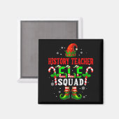 History Teacher Elf Squad Xmas Elf Hat Scute Ss Cu マグネット (正面/裏面)