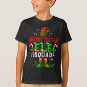 History Teacher Elf Squad Xmas Elf Hat Scute Ss Cu Tシャツ (正面)