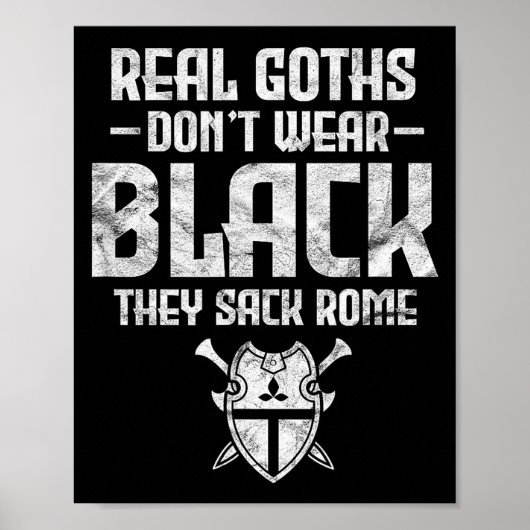 History Teacher Real Goths Don't Wear Black They S ポスター (正面)