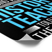History Teacher Shirt If At First You Don't Succee ポスター (角)