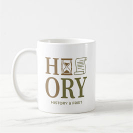 History Teacher Typography Design コーヒーマグカップ