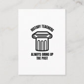 History teachers always bring up the past 名刺 (正面)
