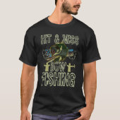 Hit And Miss Bow Fishing Hunting Bowfishing Tシャツ (正面)