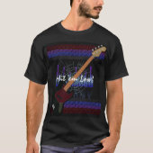 Hit 'em Low Bass （低音を押す） Tシャツ (正面)