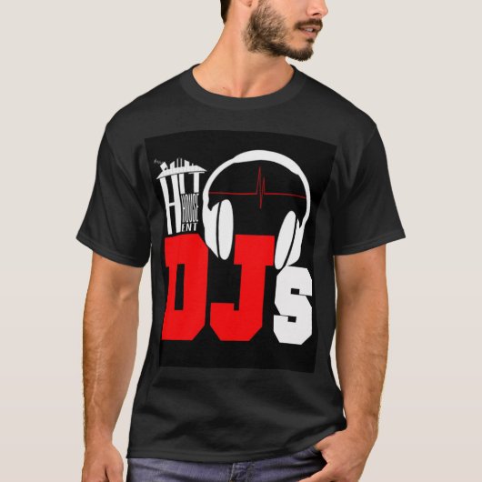 Hit House DJs Black T Shirt Tシャツ (正面)