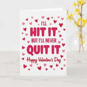 Hit It Never Quit It バレンタインカード カード (黄色い花)