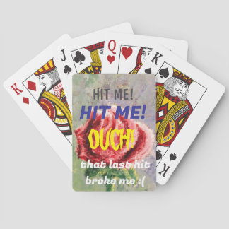 "HIT ME" Black Jack Playing Card トランプ