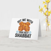 Hit me With Your Best Shabbat Funyn Hanukkah Food カード (黄色い花)