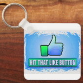 Hit That Like Button キーホルダー (正面)