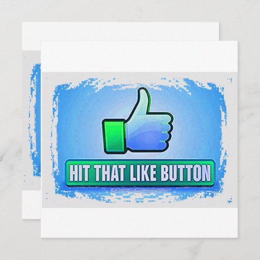 Hit That Like Button 招待状 (正面/裏面)