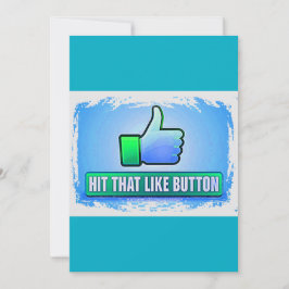 Hit That Like Button Invitations & Announcements 招待状