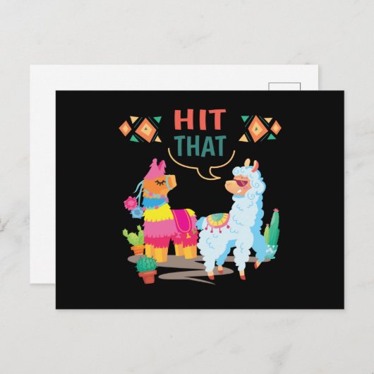 Hit That Pinata Birthday ポストカード (正面/裏面)