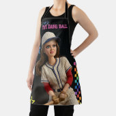 Hit The Dang Ball Funny Baseball Mom Doll Face エプロン (インサイチュ)