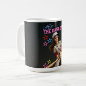 Hit The Dang Ball Funny Baseball Mom Doll Face コーヒーマグカップ (正面左)