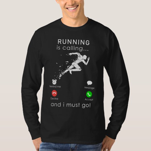 Hit the Road: 走Is Calling and I Must Go - F Tシャツ (正面)