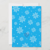 Hit the Slopes, Snowboard Boy Birthday 招待状 (裏面)