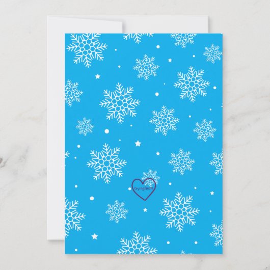 Hit the Slopes, Snowboard Boy Birthday 招待状 (裏面)