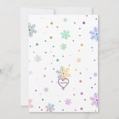 Hit the Slopes, Snowboard Girl Birthday 招待状 (裏面)