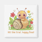 Hit the trail, happy Snail マグネット (正面)