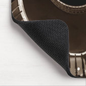 Hitchcock-esqueの眩暈の暗い円の階段の吹き抜け マウスパッド (コーナー)