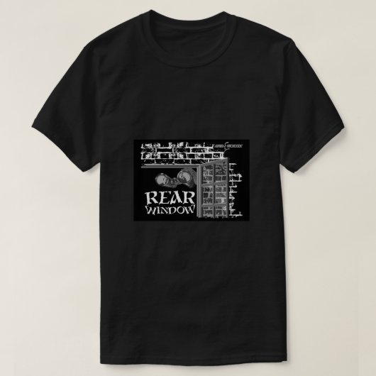 HITCHCOCK - REAR WINDOW 1ポスター Tシャツ (デザイン正面)