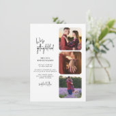 Hitched Photo Collage'sを取得結婚中 招待状 (スタンド正面)