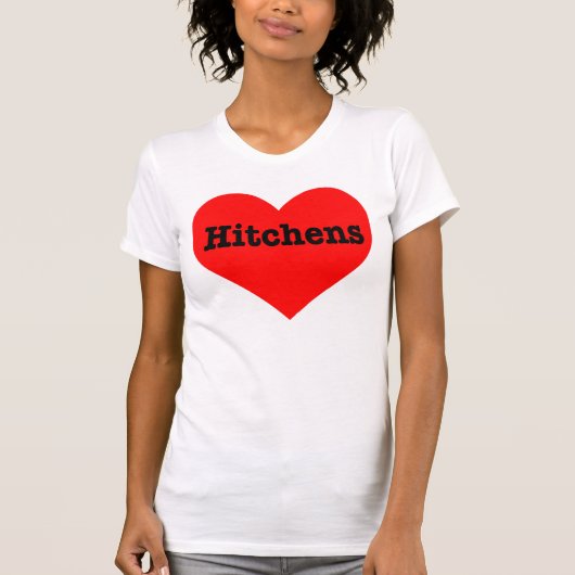 "HITCHENSハート" Tシャツ (正面)