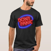 Hitchhiker&x27;s Guide - "Don&x27;t Panic&quo Tシャツ (正面)