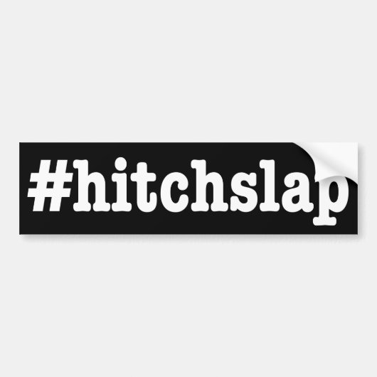 "#hitchslap " バンパーステッカー (正面)
