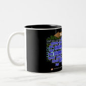 HITECHの道路地図のマグ ツートーンマグカップ (左)