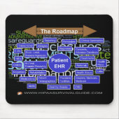 HITECHの道路地図 マウスパッド (正面)