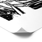 "Hither" -来イラストレーションby Tracy Lesch ポスター (角)