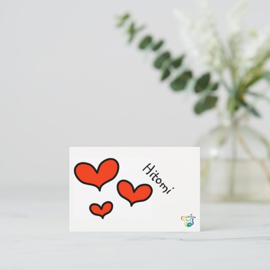 hitomi 名刺 (スタンド正面)