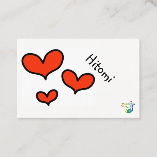 hitomi 名刺 (正面)