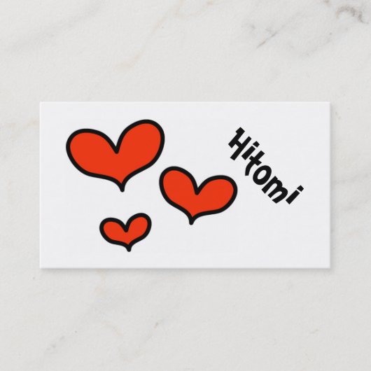 hitomi iwasaki 岩崎仁美 名刺 (正面)