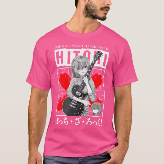 Hitori Gotou – ボッキーザロック Tシャツ (正面)