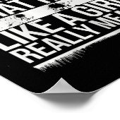 Hits Like A Girl Karate Power Message  ポスター (角)