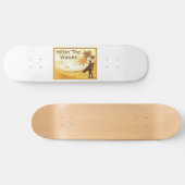 Hittinビーチの波のサーファー スケートボード (横)