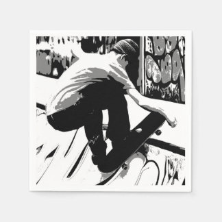 Hitting the Ramp - Skateboarder スタンダードカクテルナプキン