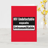 HIVが検出されない=HIVが感染しない カード (黄色い花)