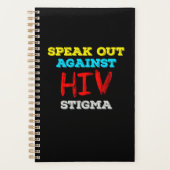 HIVに関する偏見に抗議しよう - エイズ啓発 プランナー手帳 (正面)